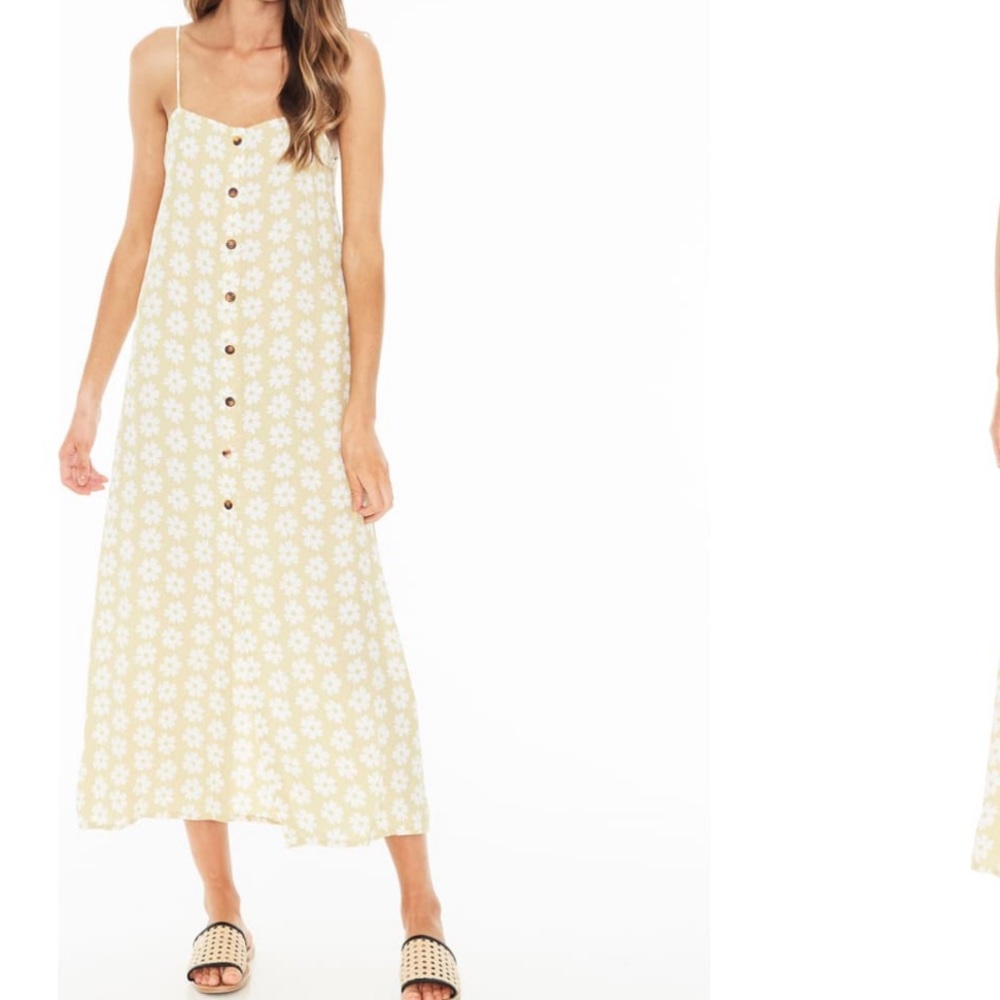 Faithfull the Brand arrieta midi dress -yellow